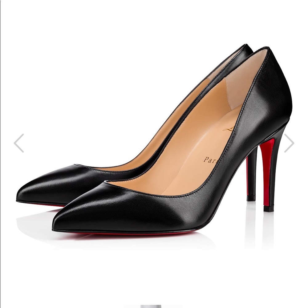 Christian Louboutin Pigalle black shiny nappa leather 85mm pumps